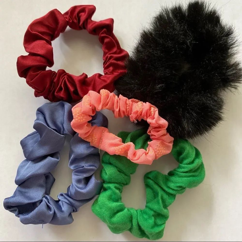 Set of 5 Scrunchies - Picture 2 of 2